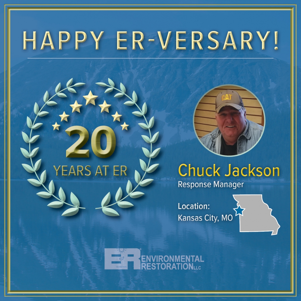 Chuck Jackson celebrating 20 years with ER