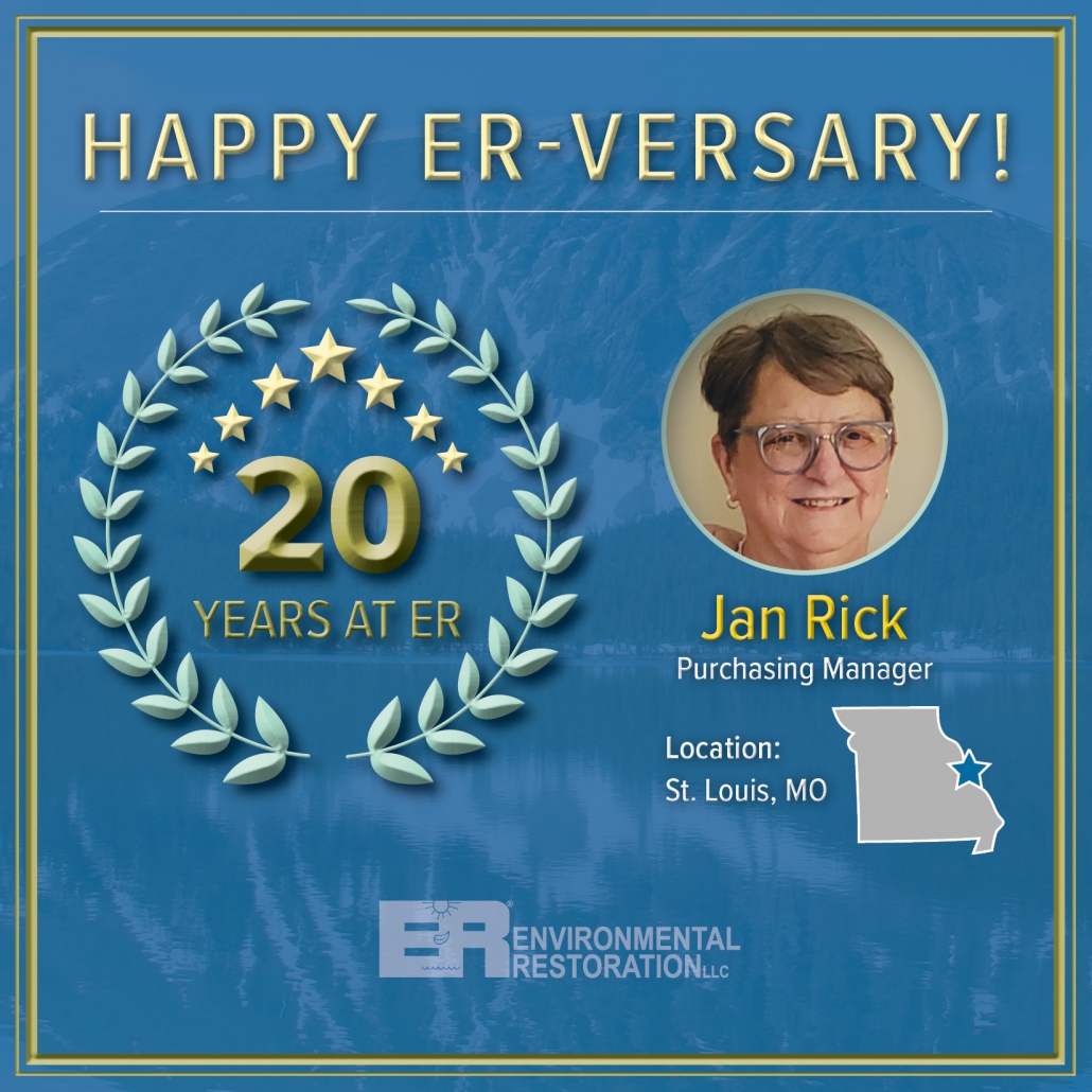 Jan Rick 20 years with ER