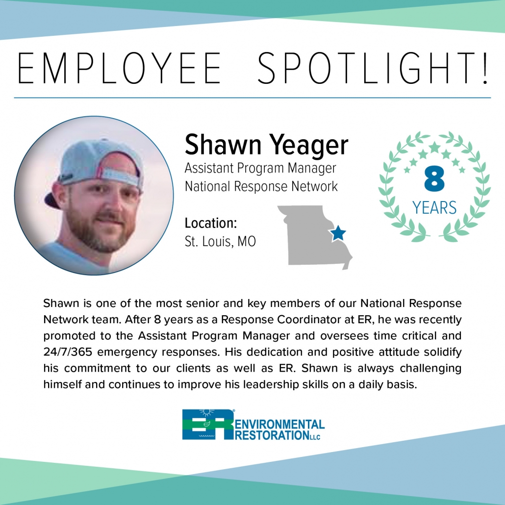 Employee Spotlight Shawn Yeager eaight 8 years