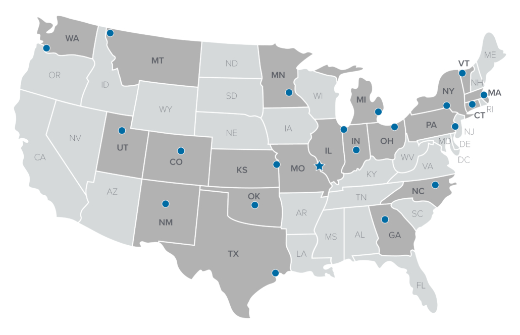map of ER office locations
